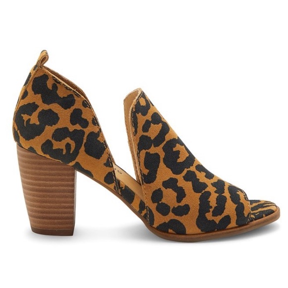 Lucky Brand Junai Leather Peep toe Bootie - Picture 2 of 8